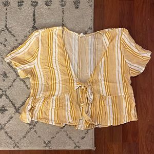 Pac Sun LA Hearts Tie Front Top